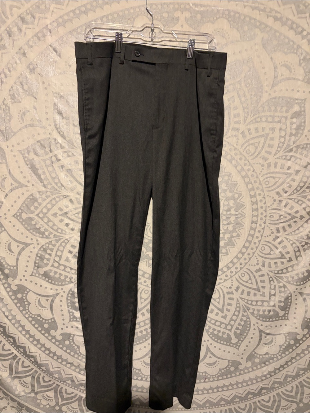 Banana Republic Mens Charcoal Grey Dress Pants 36x32 Stretch Trousers